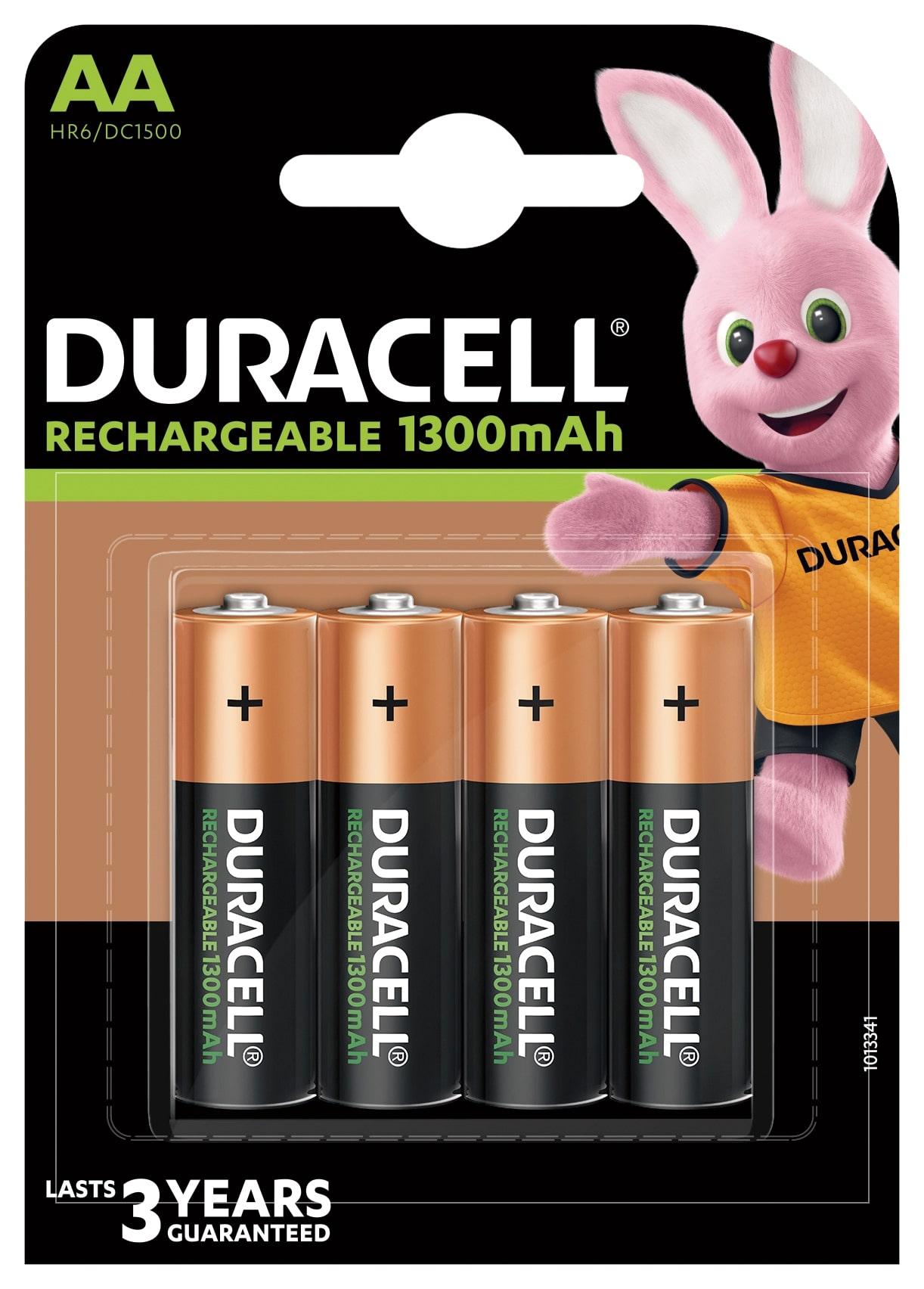 Baterija - Duracell AA 1300 mAh Įkraunama NiMH 4-vnt.