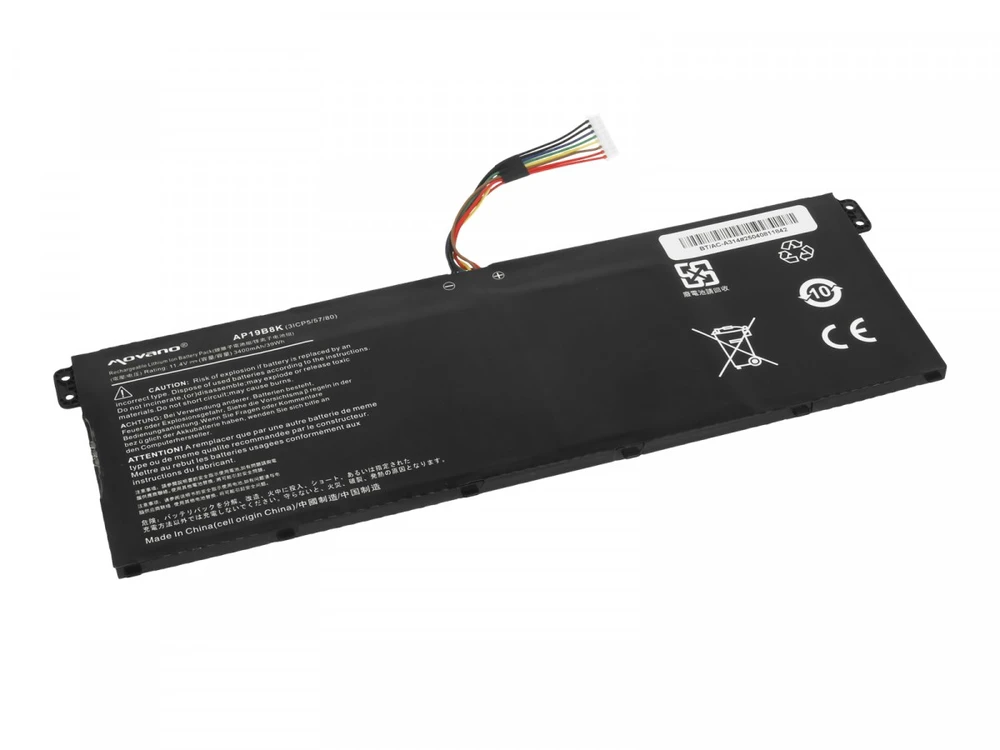 „Acer Aspire 3 A314-22 A315-56 A315-57 A315-58 A317“ nešiojamojo kompiuterio baterija ap19b8k – 3400 mAh (39 Wh)