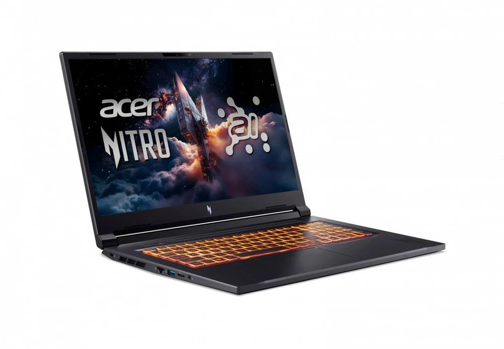 Nešiojamas kompiuteris Acer Nitro V 17 AI – Ryzen AI 9 365 | 17" | 32GB | 1TB | NoOS | RTX 5070