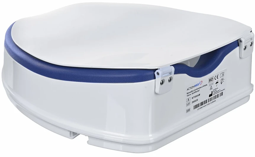 Actionmed Tualeto antdėklas su dangteliu, 10 cm, SoftRelief NT500AM