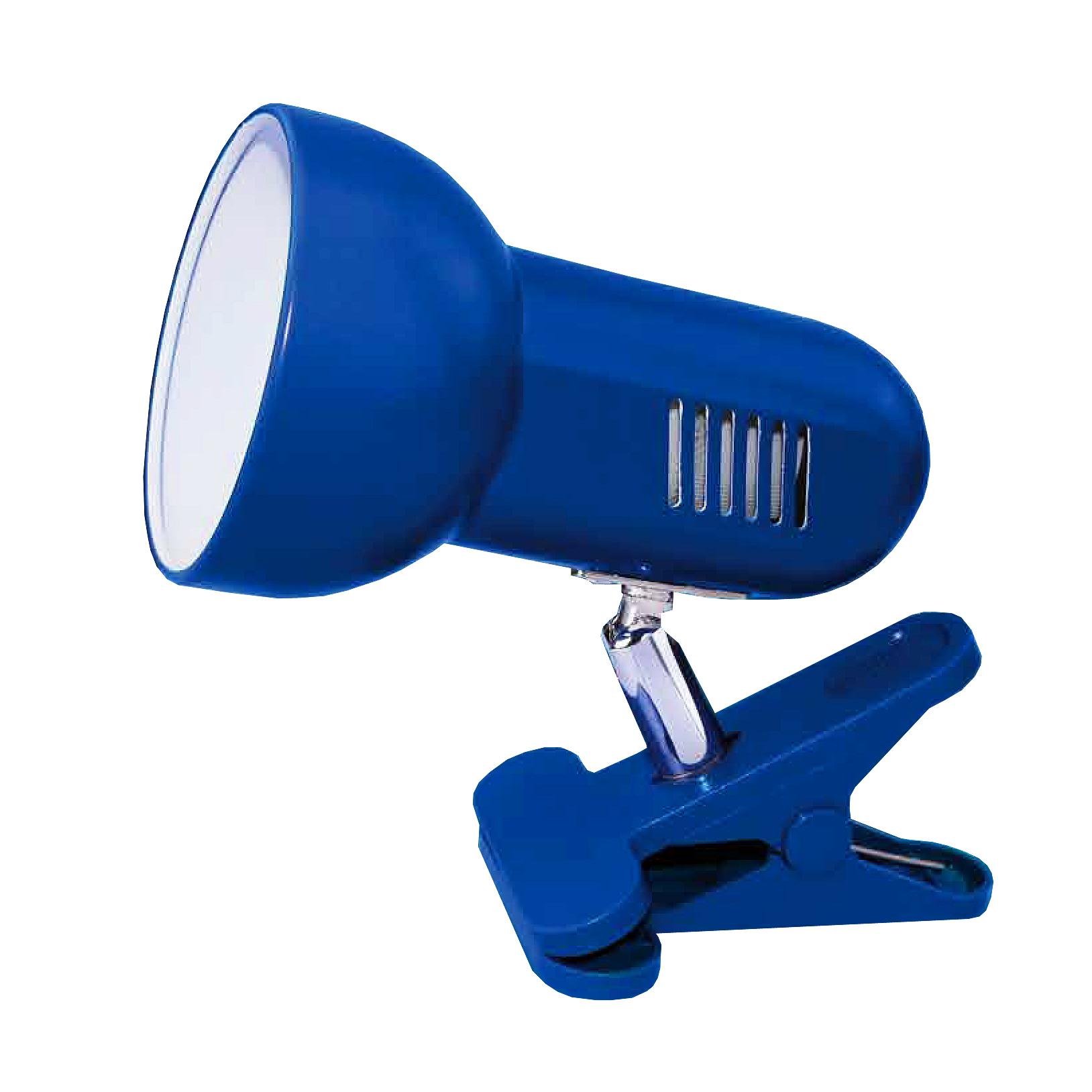 Activejet Clip-on stalinis šviestuvas, mėlynas, metalinis, E27 sriegis