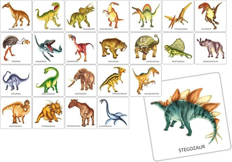 Adamigo Atminties stalo žaidimas Dinozaurai