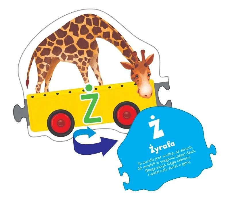 Dėlionė Adamigo Lokomotyvas – Zoologijos Sodo Raidės