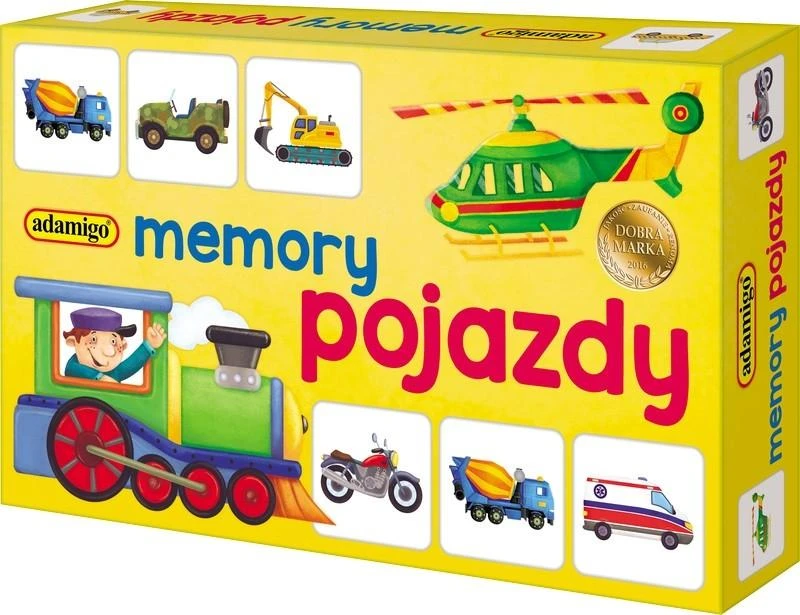 Atminties žaidimas Mini Vehicles ADAMIGO 7196