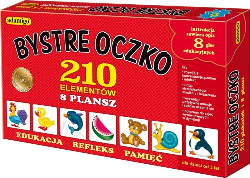 Edukacinis žaidimas Bystre kilpa rinkinys Adamigo, 214d.