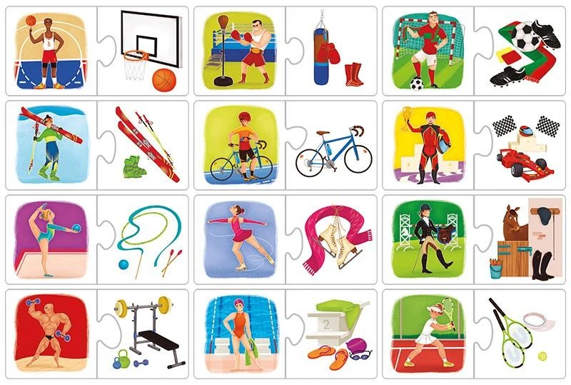 Dėlionė 24 the Sport i atrybuty ADAMIGO 7776