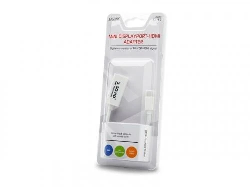 Vaizdo Adapteris - Savio CL-57 Mini DisplayPort į HDMI 0,2 m Baltas