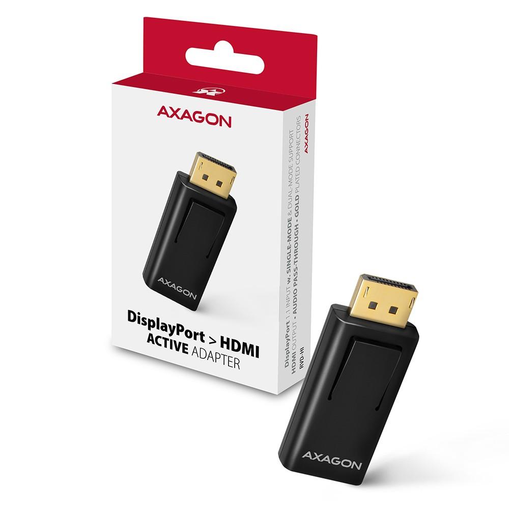 AXAGON RVD-HI, DisplayPort -> HDMI mažinimas / mini adapteris, FullHD
