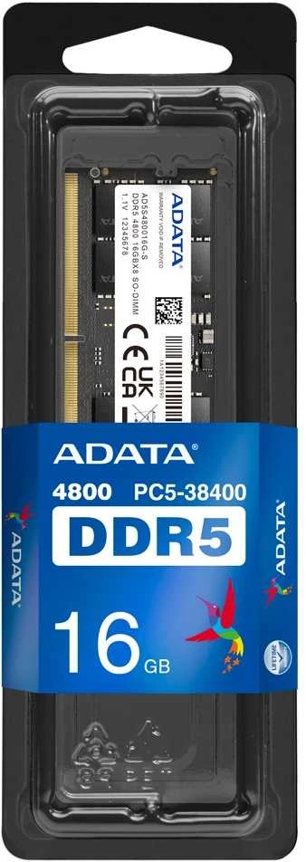 RAM 16 GB ADATA SO-DIMM 4800 (juodas, AD5S480016G-S, Premier)