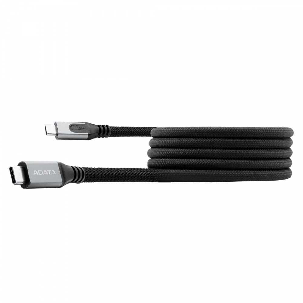 Kabelis USB ADATA USB-C do USB-C 3.2 Gen 2 100 W 1m Magnetyczny Juodas (CACCU3-100W-100AN-BK)