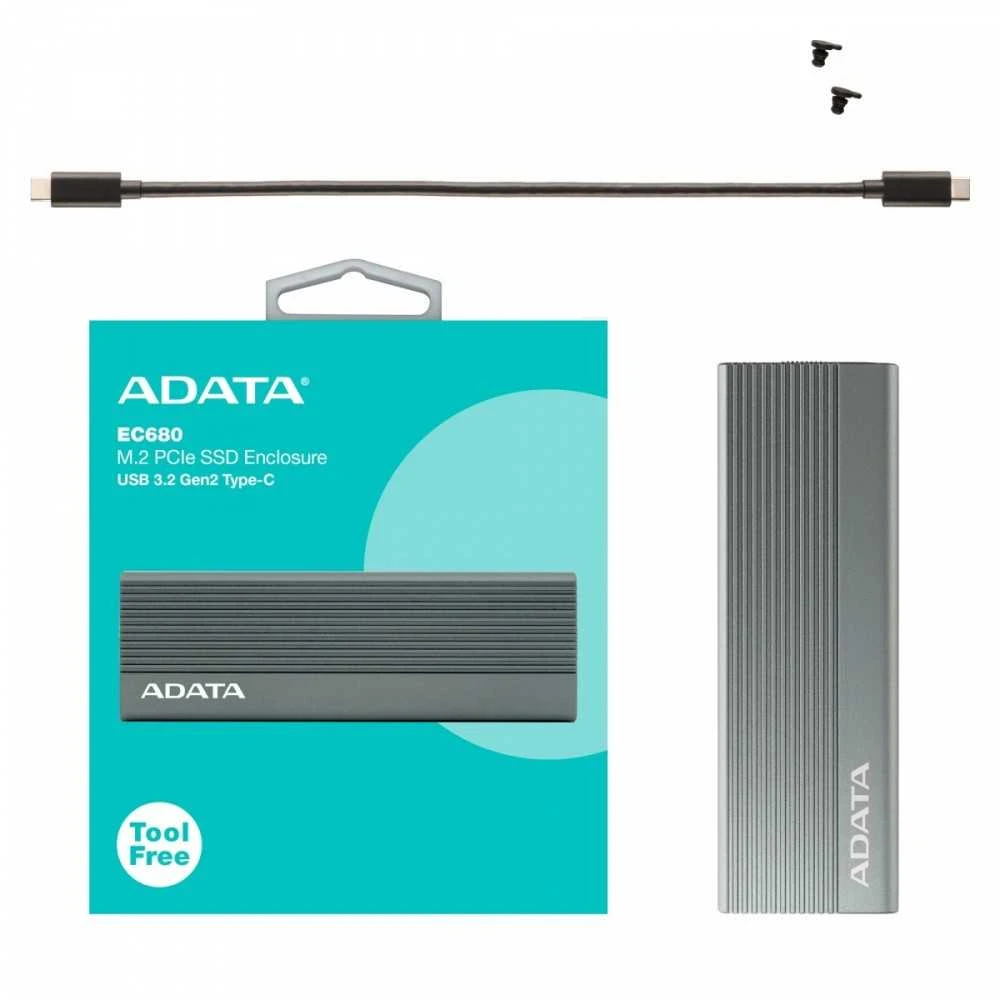 ADATA Išorinis SSD korpusas M.2 EC680 USB3.2C 10Gbps