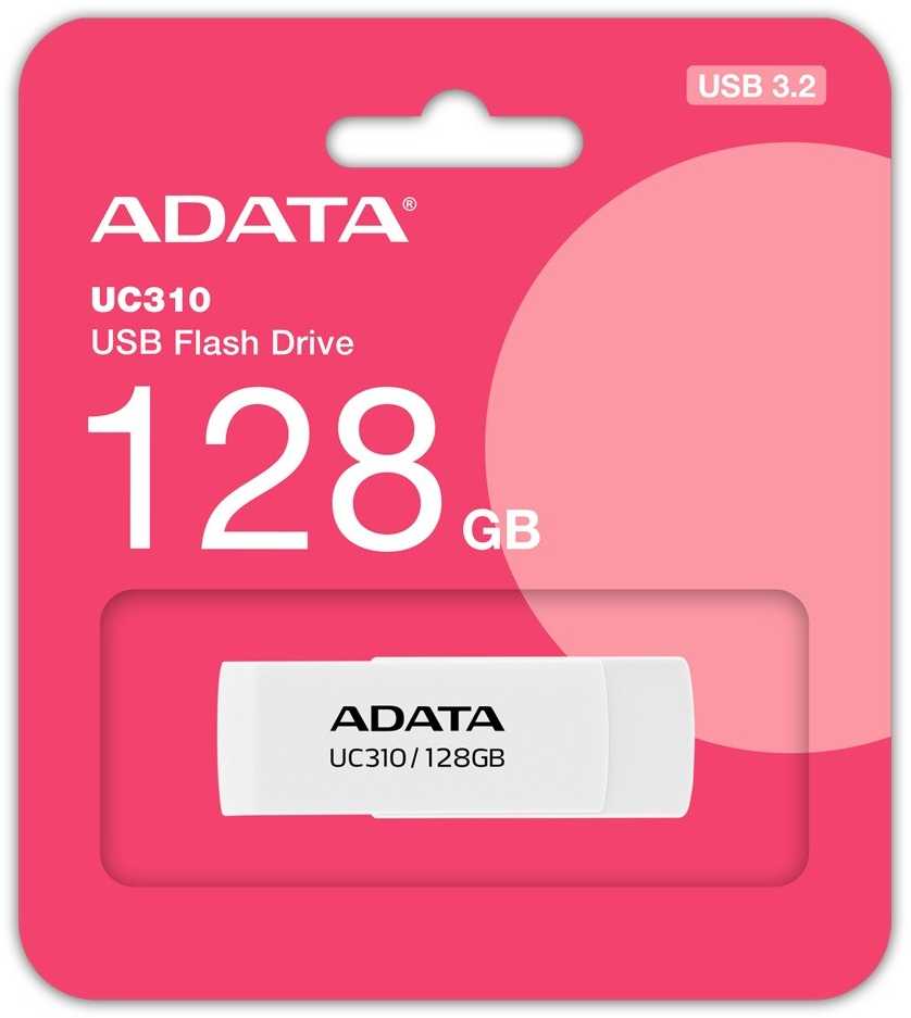 ADATA Pendrive uc310 128gb usb3.2 balta