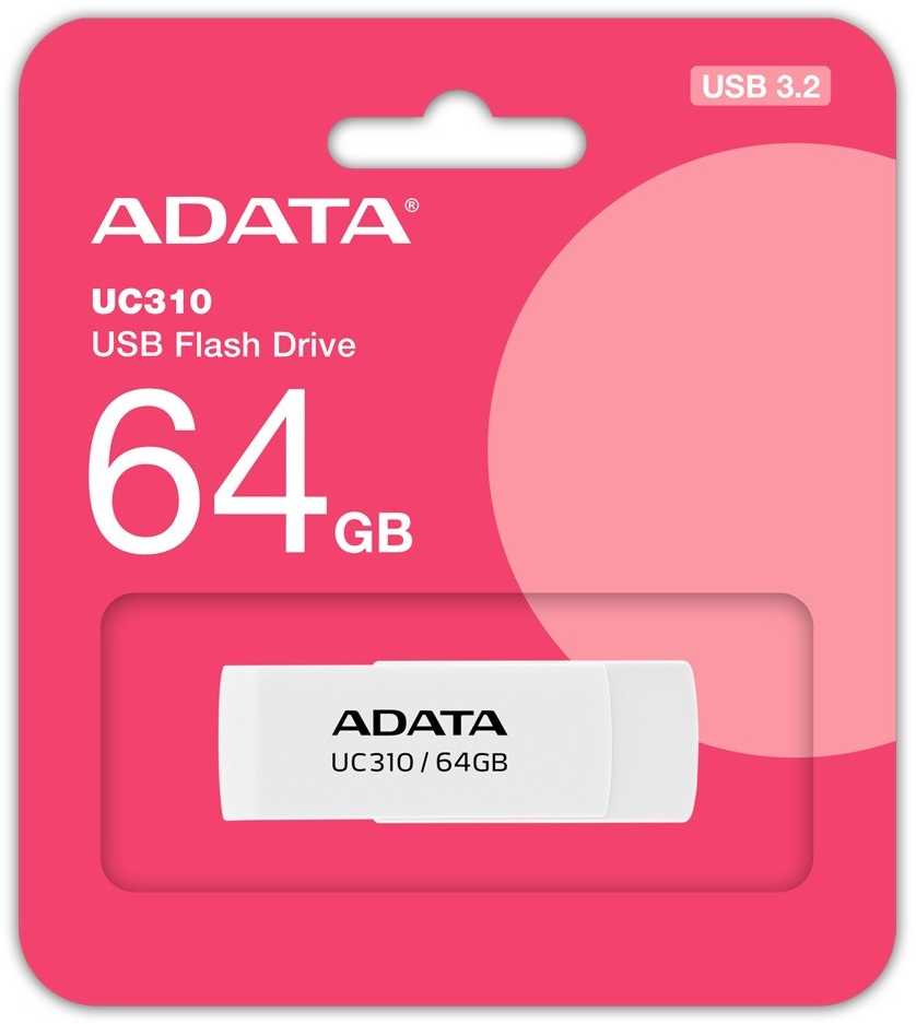 ADATA Pendrive uc310 64gb usb3.2 balta