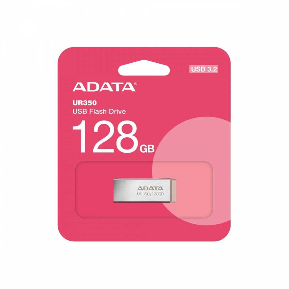 ADATA | USB atmintinė | UR350 | 128 GB | USB A tipo | Ruda