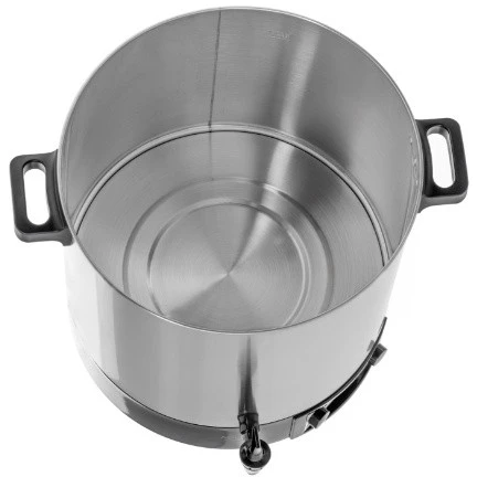 Adler | Electric pot/Cooker | AD 4496 | 2600 W | 28 L | Nerūdijantis plienas/Juodas
