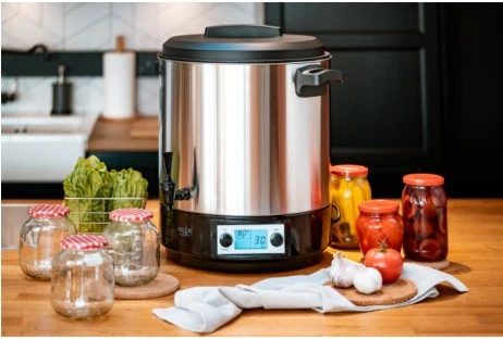 Adler | Electric pot/Cooker | AD 4496 | 2600 W | 28 L | Nerūdijantis plienas/Juodas