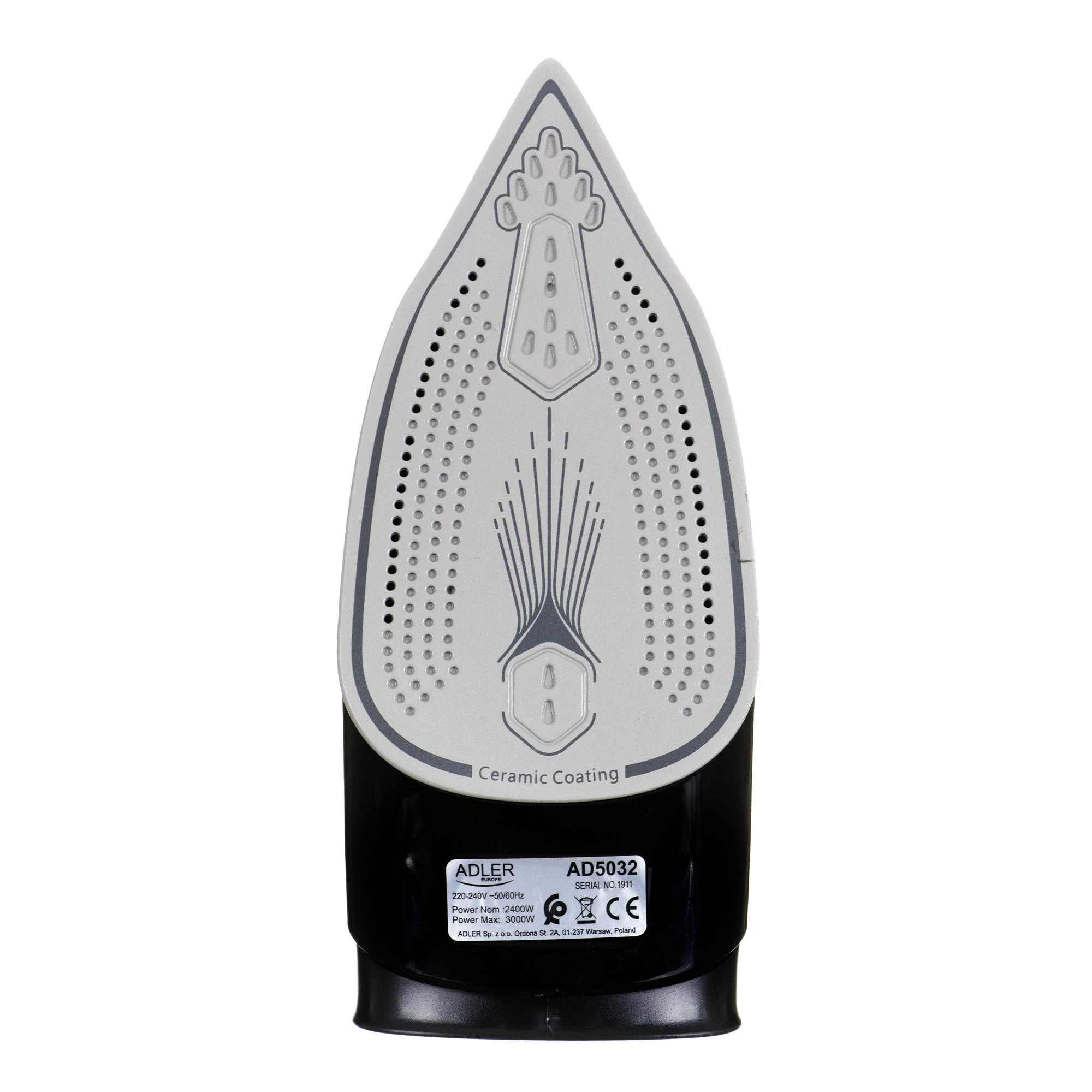 Adler | Lygintuvas | AD 5032 | Garų lygintuvas | 3000 W | Vanduo tank capacity 350 ml | Continuous steam 45 g/min | Steam boost performance 80 g/min | Mėlyna/Pilkas