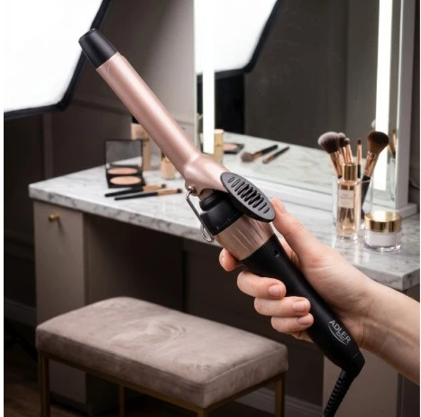 Adler | Curling Iron | AD 2116 | Ceramic heating system | Barrel diameter 19 mm | Temperature (max) 200 °C | 36 W | Juodas/Rožinė