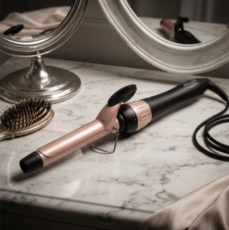 Adler | Curling Iron | AD 2117 | Ceramic heating system | Barrel diameter 25 mm | Temperature (max) 200 °C | 45 W | Juodas/Rožinė