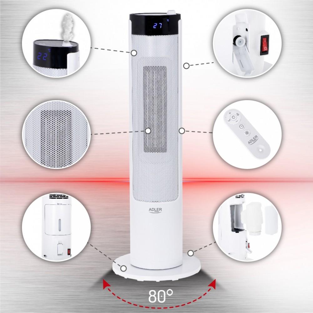 Ceramic radiator ADLER AD 7730 Baltas