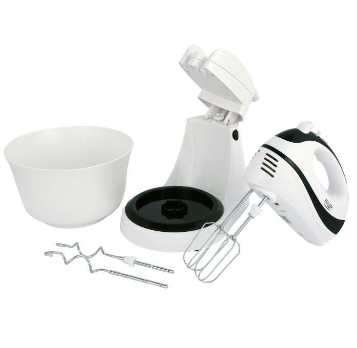 Virtuvinis kombainas Adler | Mixer | AD 4206 | Mixer with bowl | 300 W | Greičių skaičius 5 | Turbo mode | Baltas
