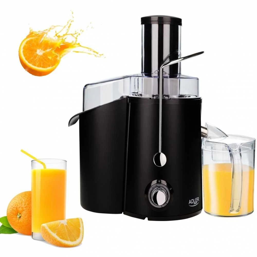 Sulčiaspaudė Adler | Juicer | AD 4127 | Type Juicer maker | Matt Juodas | 1000 W | Greičių skaičius 2