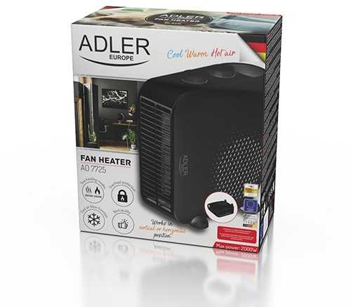 Termowentylator adler ad 7725b juoda