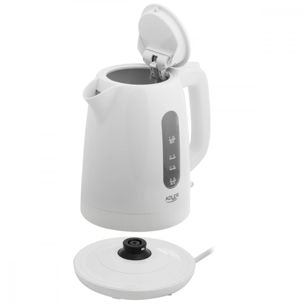 Adler Virdulys | AD 1380 W | Elektrinis | 2200 W | 1 l | Polipropilenas | 360° besisukantis pagrindas | Baltas