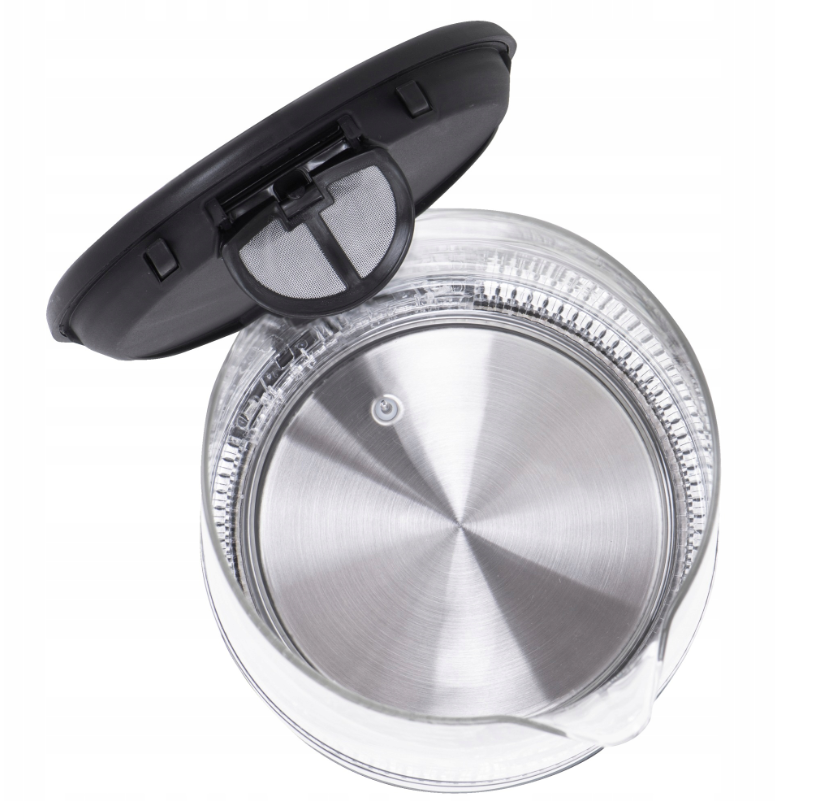 Mesko | Virdulys | MS 1301b | Electric | 1850 W | 1.7 L | Glass | 360° rotational base | Juodas