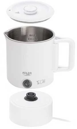 Turist. el. virdulys 0.8 L ADLER AD-1388 baltas