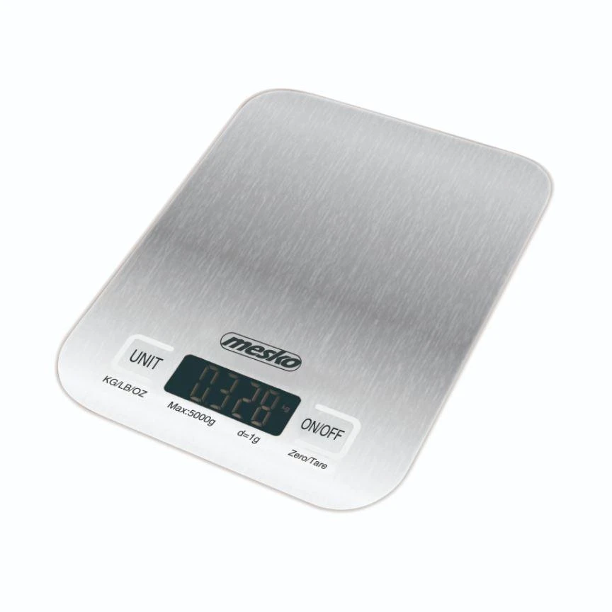 Mesko | Virtuvinės svarstyklės | MS 3169 baltas | Maximum weight (capacity) 5kg | Graduation 1 g | Ekranas type | Inox/Baltas