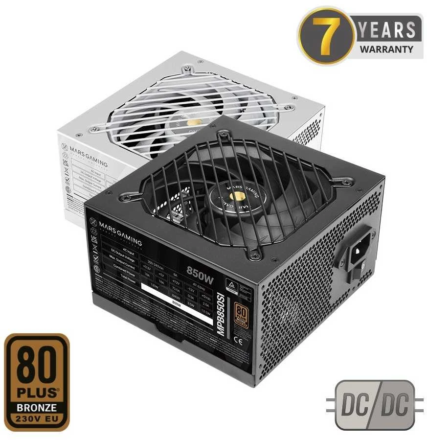 „tacens Mars Gaming MPB850SI“ maitinimo blokas 850 W 24 kontaktų ATX ATX Juodas
