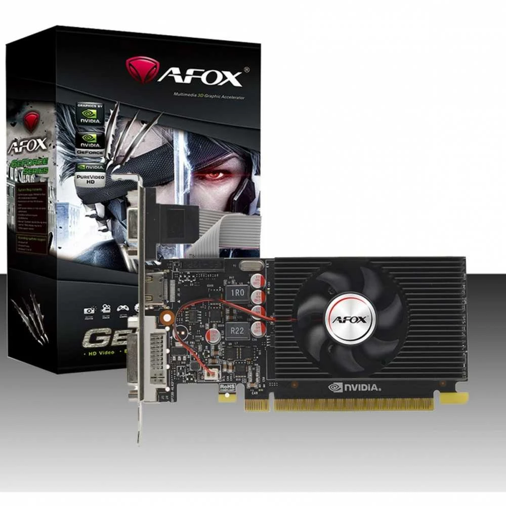 Afox Vaizdo plokštė - geforce gt240 1gb ddr3 128bit dvi hdmi vga lp ventiliatorius