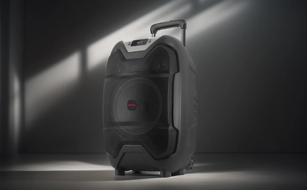 Aiwa Nešiojama garso sistema 400W (50W RMS) su karaoke, belaidžiu VHF mikrofonu