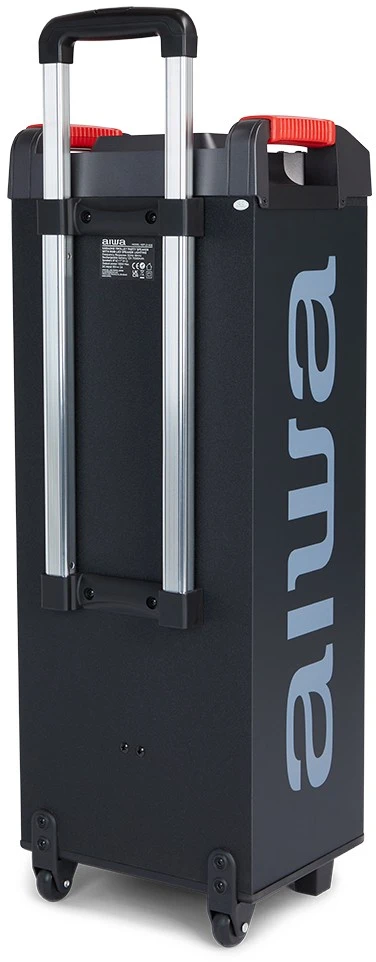 AIWA KBTUS-608 MKII 600W (80W RMS) nešiojama garso sistema su karaoke, šviesos efektais