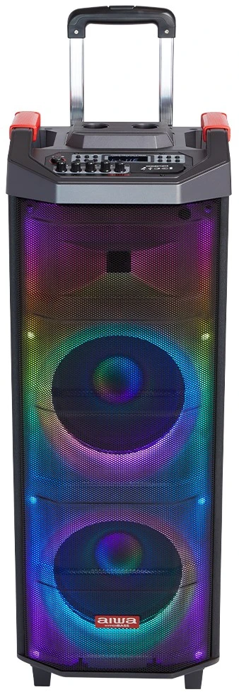 Aiwa Nešiojama garso sistema 700W (90W RMS) su karaoke, šviesos efektais