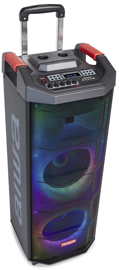 Aiwa Nešiojama garso sistema 700W (90W RMS) su karaoke, šviesos efektais
