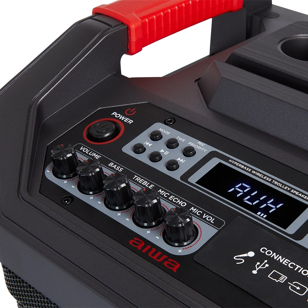 Aiwa Nešiojama garso sistema 700W (90W RMS) su karaoke, šviesos efektais