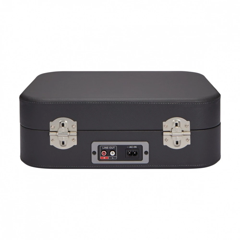 Aiwa Patefonas lagamine 2x2.2W RMS su Bluetooth / USB grotuvu, tamsiai pilkas