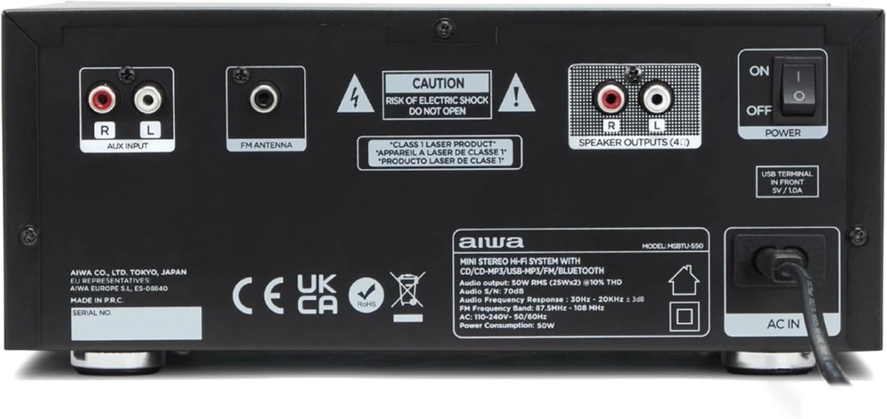 Aiwa mini muzikinis centras msbtu-550