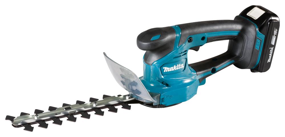 Akumuliatorinės gyvatvorių/žolės žirklės Makita DUM111SYX, 18V, 1x1.5Ah