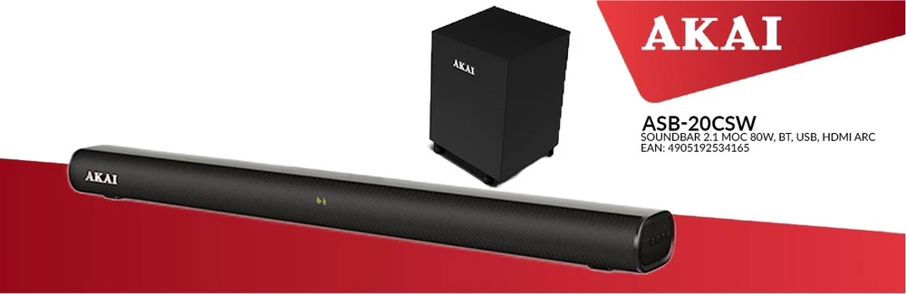Namų kino sistema Soundbar Akai ASB-20CSW
