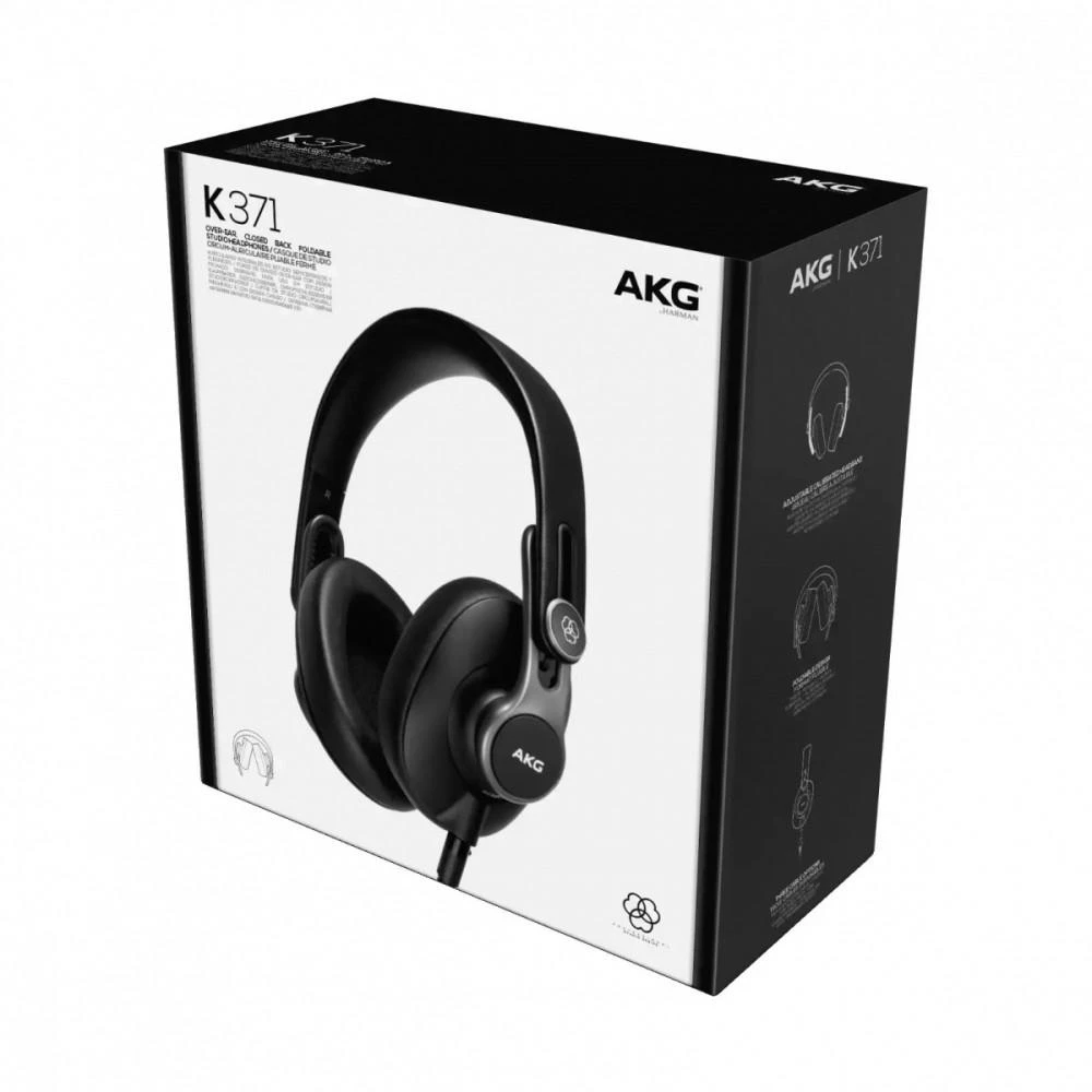 AKG K371 ausinės su originalia pakuote
