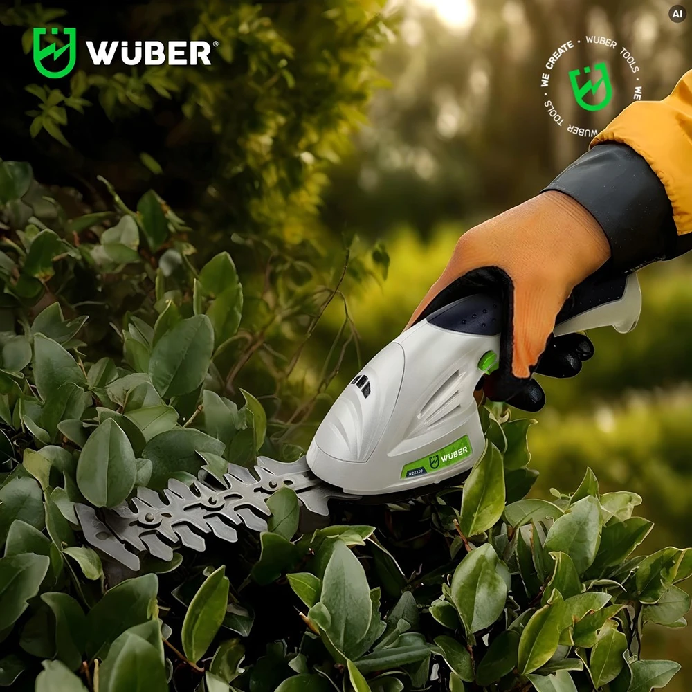 Cordless 2-in-1 hedge and grass trimmer 7.2 V, cutting width 120 mm, USB-C W23320 WUBER