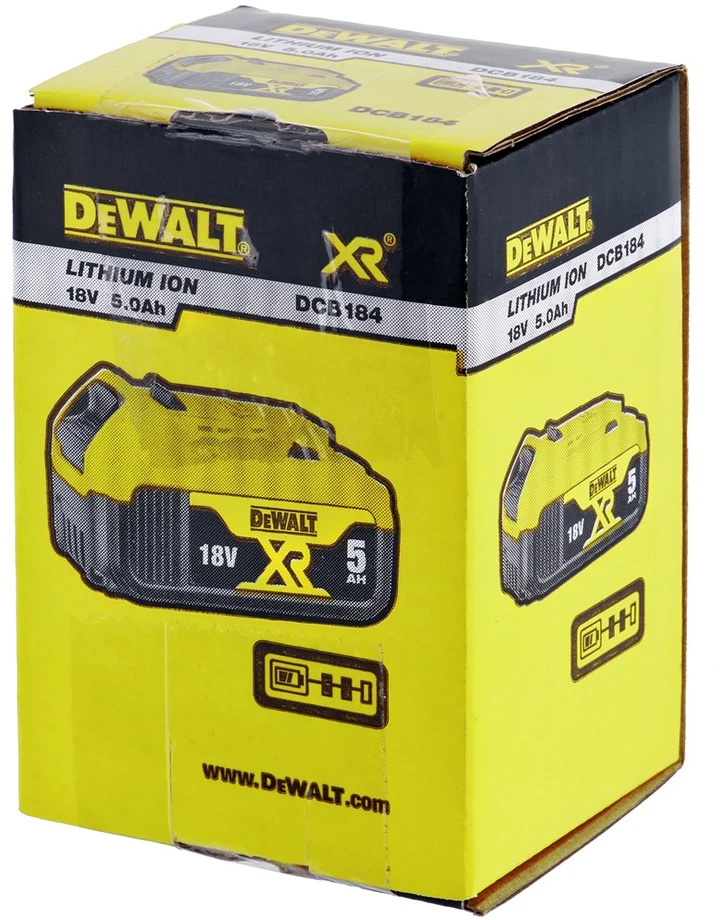 DeWalt akumuliatorius XR DCB184-XJ 5.0Ah (Li-Ion)