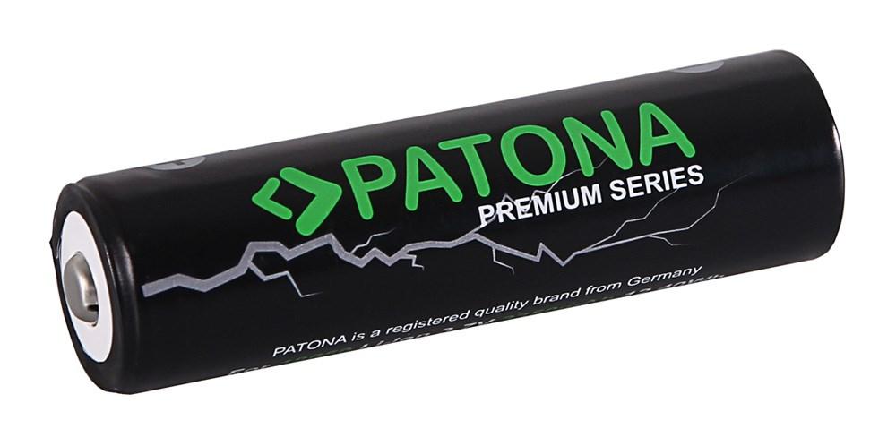 Akumulatorius patona premium pa-la-6516 18650 mygtuko viršus 3350mah, 3,7v, li-io