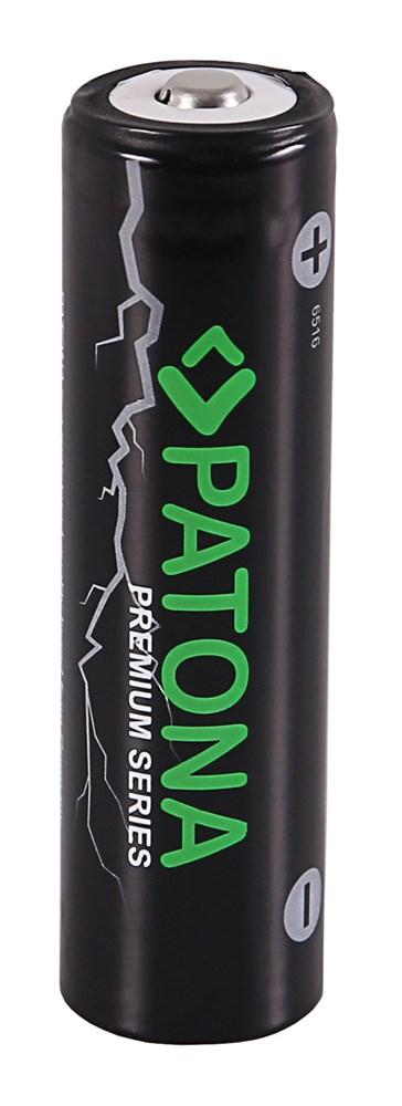 Akumulatorius patona premium pa-la-6516 18650 mygtuko viršus 3350mah, 3,7v, li-io