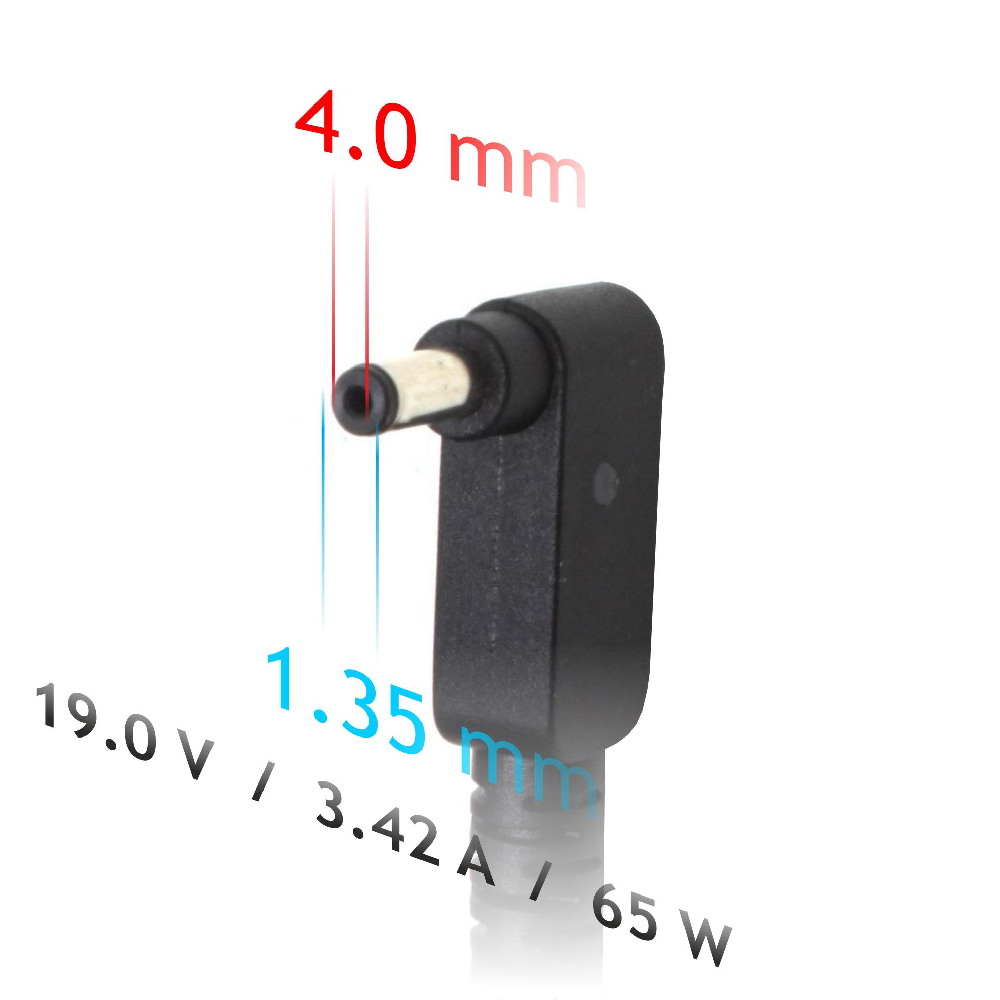 Nešiojamojo kompiuterio pakrovėjas Akyga AK-ND-55 (19V / 3.42A 65W 4.0 x 1.35mm) ASUS 1.2m