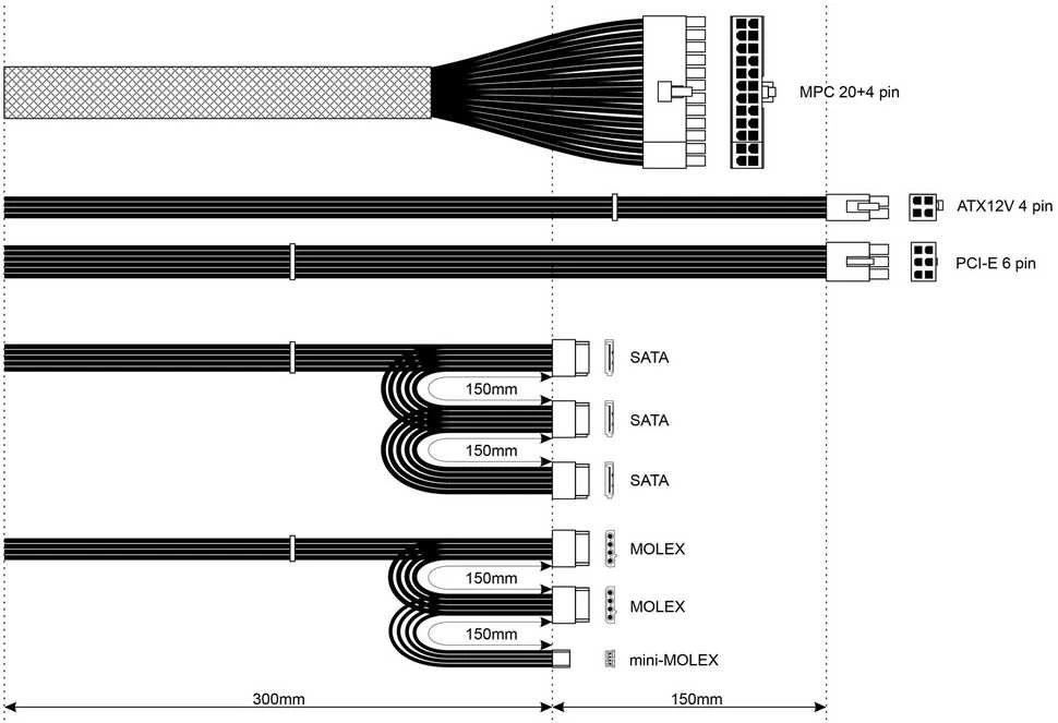 Akyga basic ak-b1-550 maitinimo šaltinis (550 W; pasyvus; 120 mm)