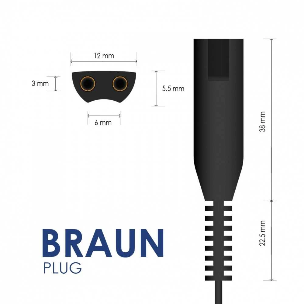 Akyga AK-PD-08 12V / 400mA 4,8W Braun Silk-epil kištukas 5 7 9